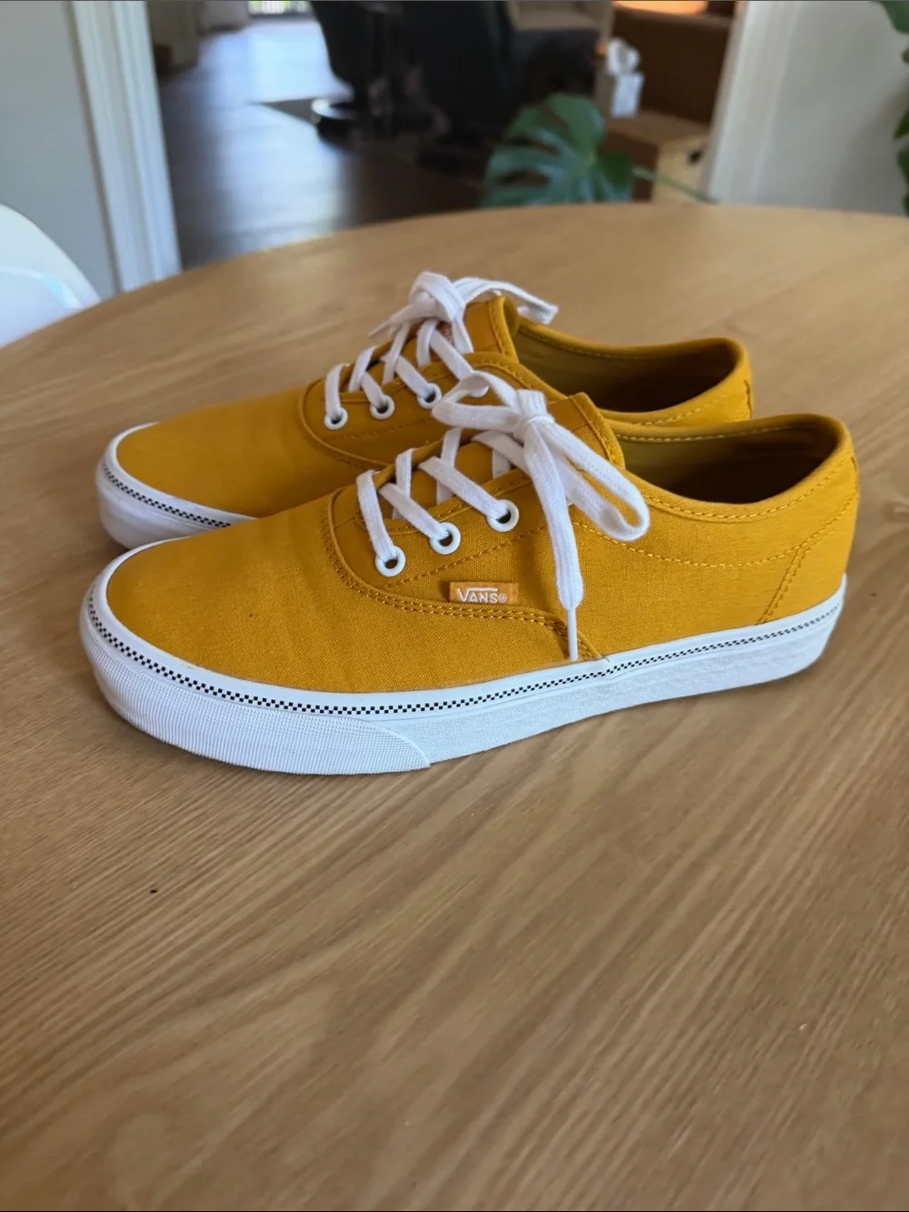 Vans Women’s Doheny Decon Golden Yellow Canvas Sneakers 9